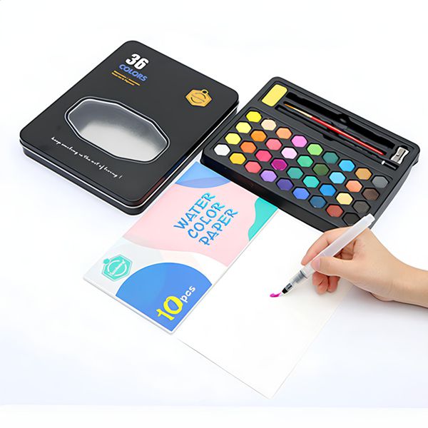 Set 36 Colores en Pastillas Metálico 🎨✨-STK-1134