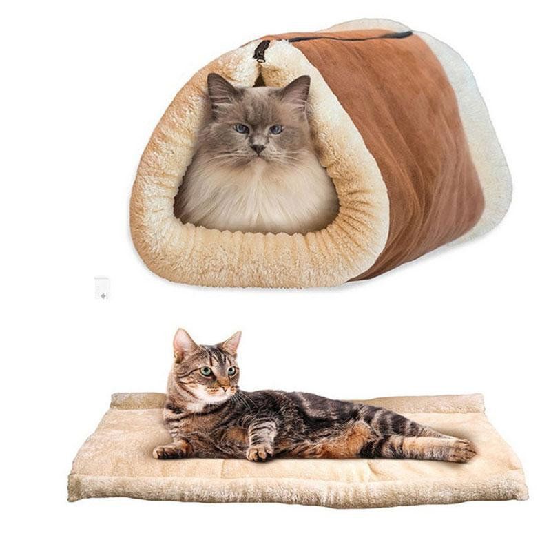 Cama Túnel Polar 2 en 1 para Gatos 🐾🛏️-STK-747