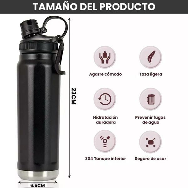 Termo Acero 1000ml Premium 🥇 -STK-1217