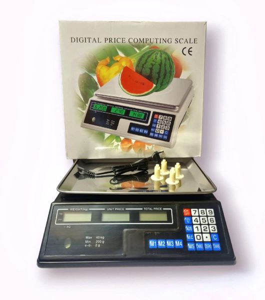 Pesa Digital 40 Kg Blanca ⚖️-STK-817