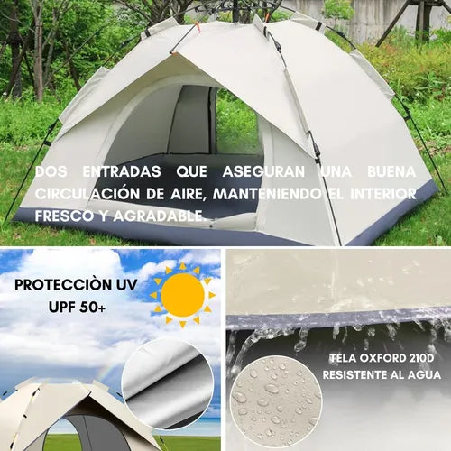Carpa 4 Personas Automática 🏕️-STK-934