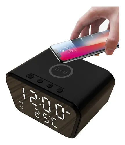Reloj Despertador con Carga Inalámbrica ⏰⚡-STK-1490
