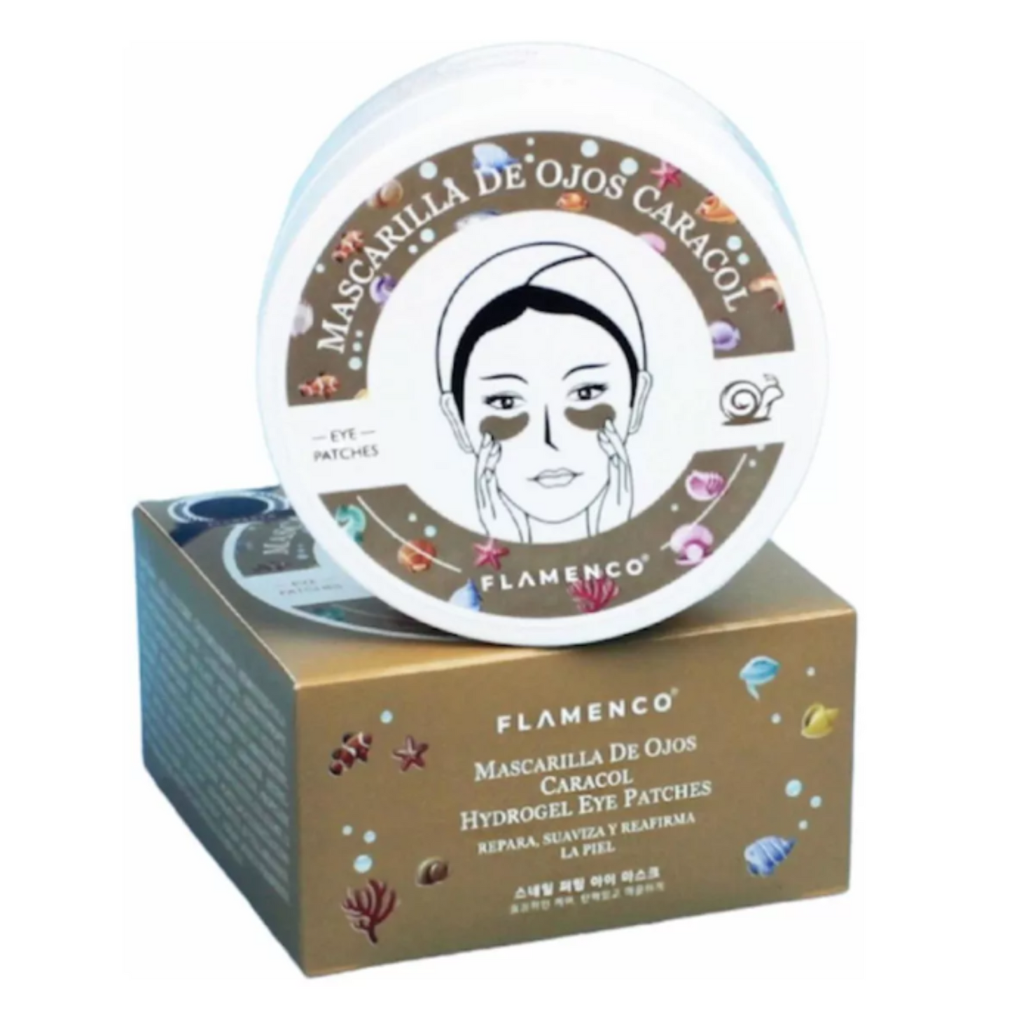 60 Parches Hidrogel Anti-Ojeras Caracol ✨-STK-20