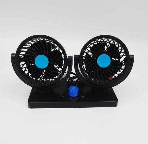 Mini Ventilador Doble Auto 12V🌬️-STK-782