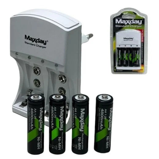 Cargador + Pilas MAXDAY Doble A🔋 -STK-1440