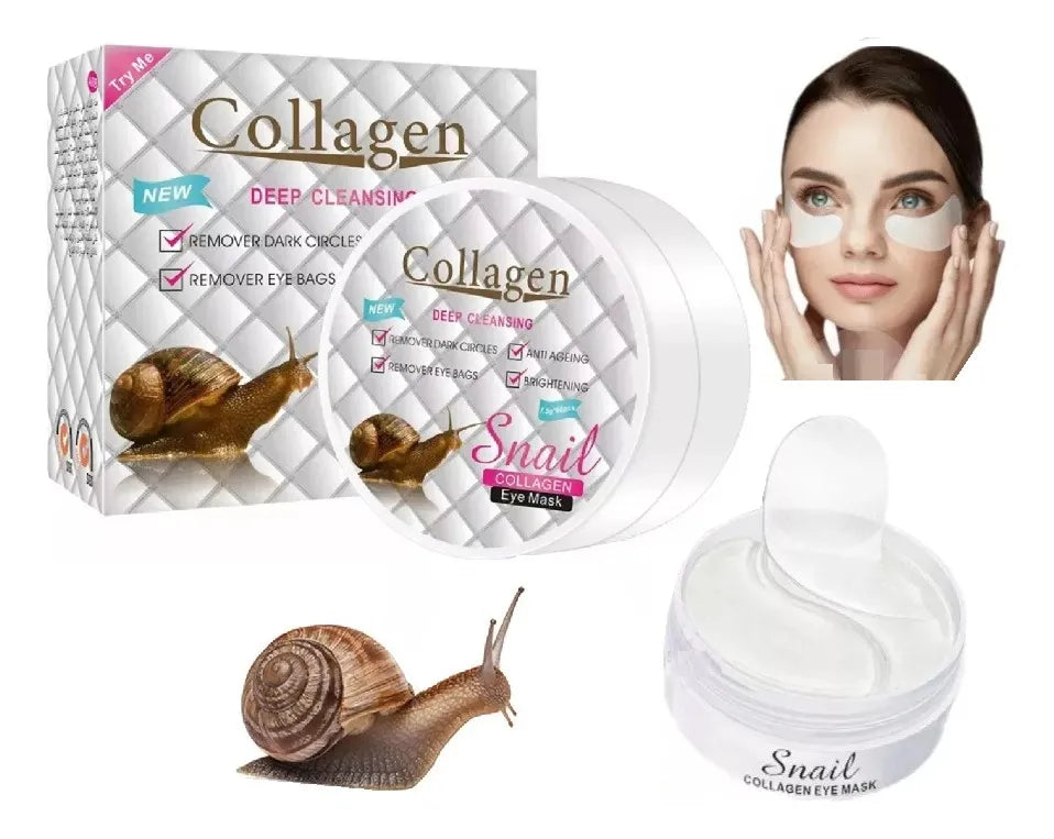 60 Parches hidrogel ojera de caracol - SKT20✨