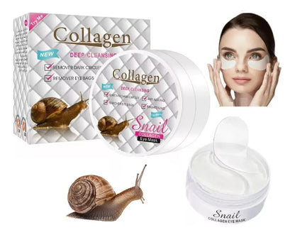 60 Parches hidrogel ojera de caracol - SKT20✨