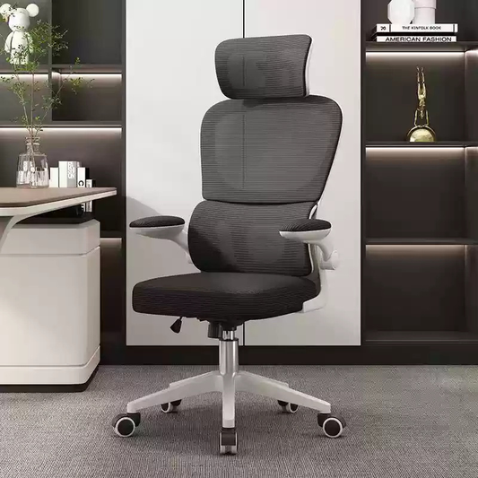 Silla ergonómica blanca - detalle