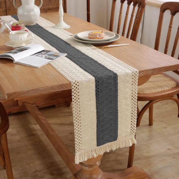 Mantel Largo de Yute 32x180cm 🏡✨-STK-1129