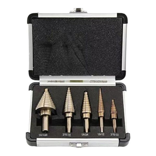 Set Brocas Escalonadas HSS Cobalto 5PCS 🔩-STK-1047