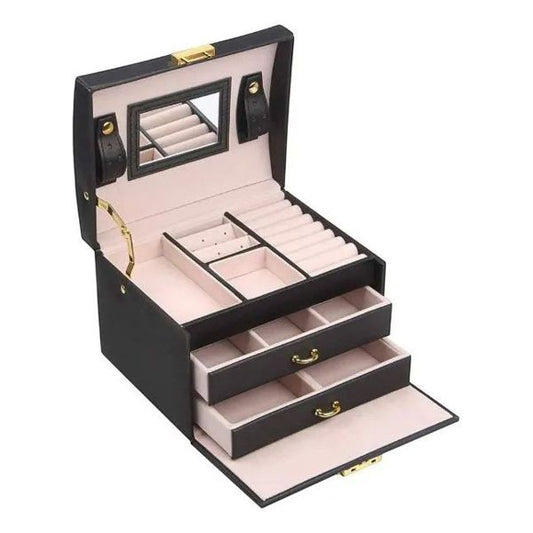 Joyero Maleta Elegante 3 Niveles ✨🧳-STK-1151