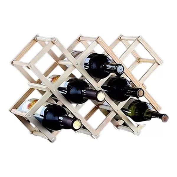 Estante Plegable para Vinos🌿-STK-1191
