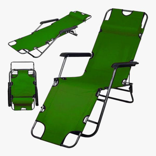 Silla Playa Plegable con Headrest🌿 -STK-1237
