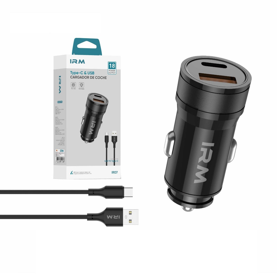 Cargador Coche Rápido IR07 🔋-STK-1499