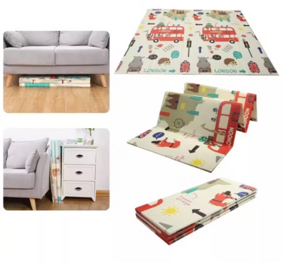 Alfombra Antigolpes Plegable para Bebés 1.20 x 1.80 🏙️-STK-35