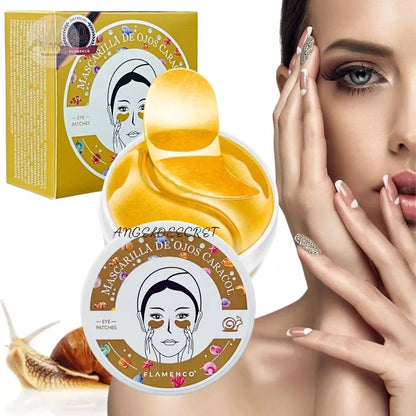 60 Parches Hidrogel Anti-Ojeras Caracol ✨-STK-20
