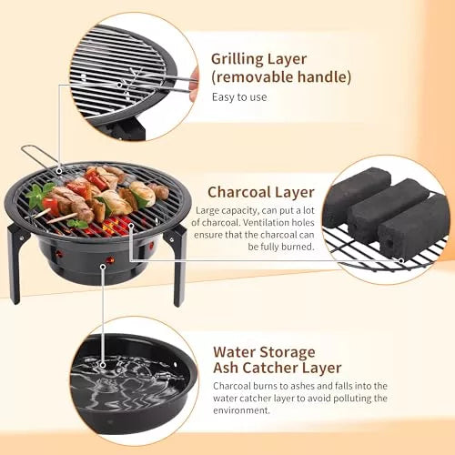 Parrilla Portátil con Bolsa 🍖🔥-STK-943