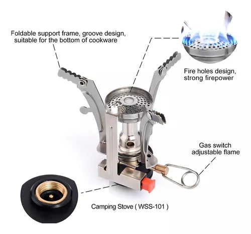 Estufa Gas Plegable Camping 🔥-STK-941