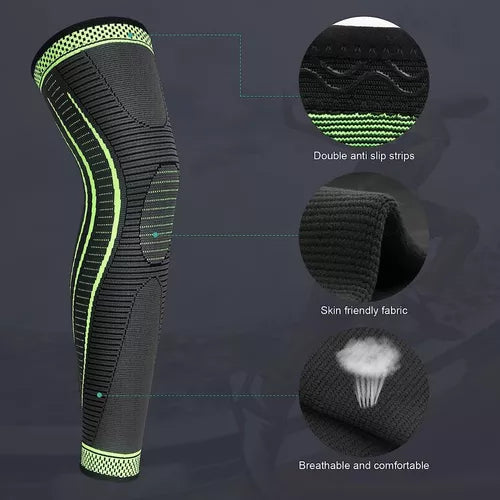 Rodillera Larga Compresión Deportiva 🦵💪-STK-673