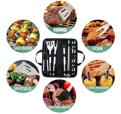 Kit Parrillero 18 Pcs + Maleta 🔥-STK-936