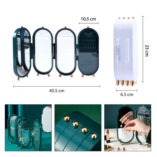Joyero Plegable con Espejo ✨🧳-STK-219