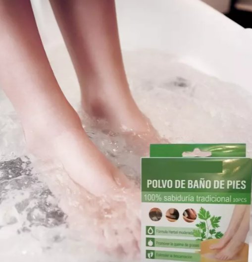 Sobres Sales Baño Polvo Relajación Pies 10 un