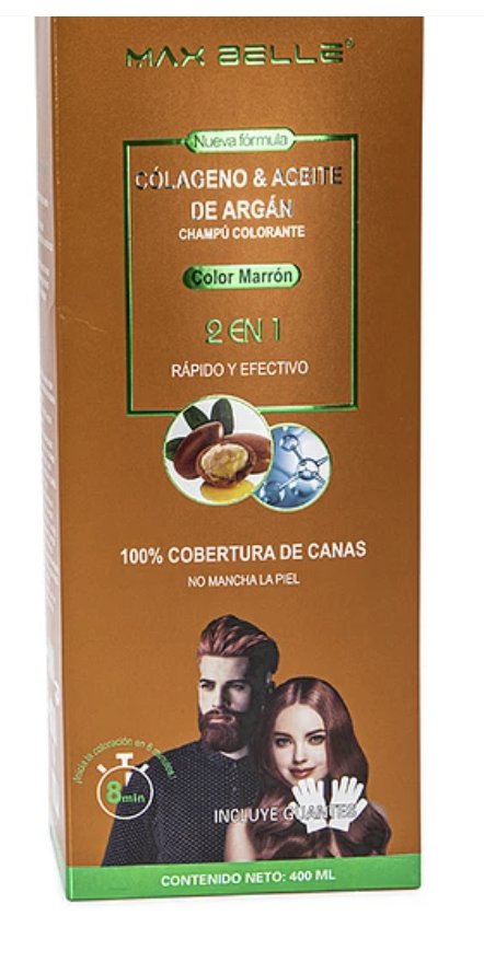 Shampoo Pinta Canas Max Belle400 ML Negro