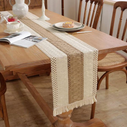 Mantel Largo de Yute 32x180cm 🏡✨-STK-1129