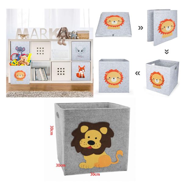 Caja Organizadora Infantil 30x30cm 🐯 -STK-1155