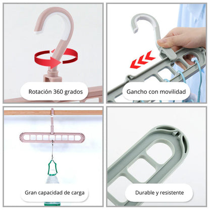 🪡 9 en 1 Colgador Organizador de Ropa-STK-21