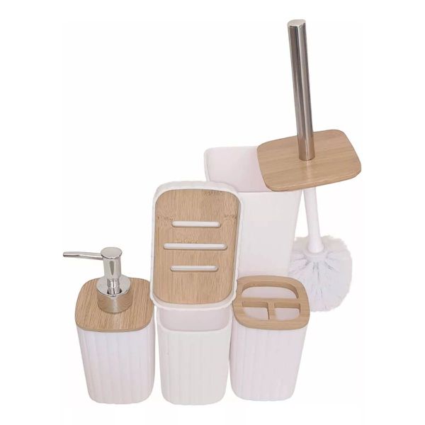 Juego Baño 5 Pzas Negro Elegante 🖤🚿-STK-1159