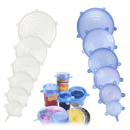 Set 6 Tapas Silicona Anti-Escurrimiento 🔥-STK-557