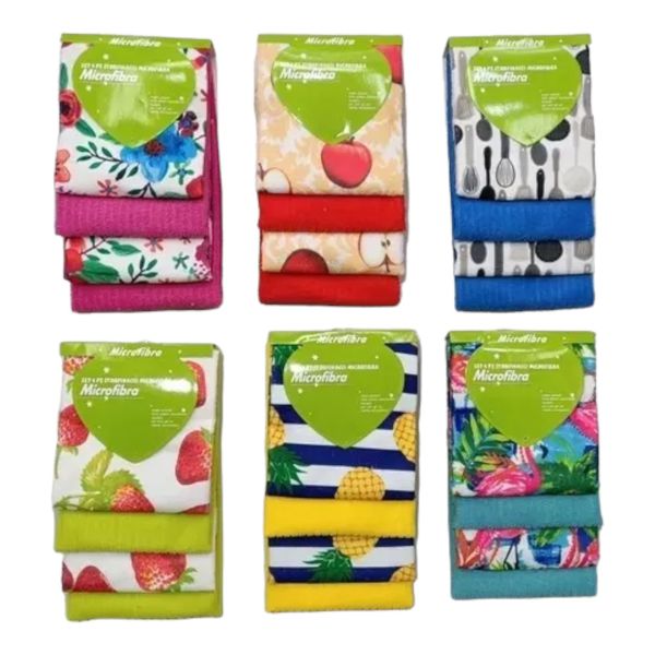 Juego de 4 Paños de Cocina Premium ✨-STK-1184