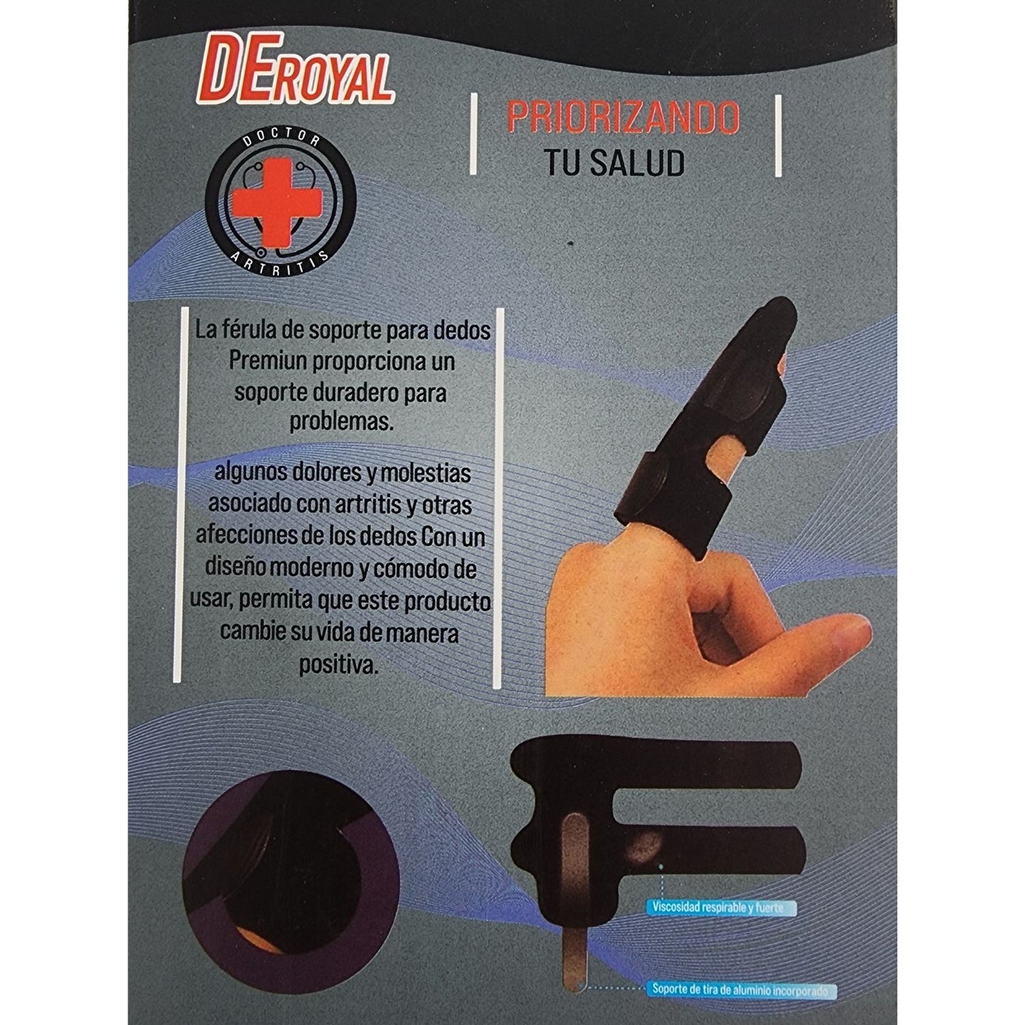 Inmovilizador de Dedos con Férula 🩹-STK-668