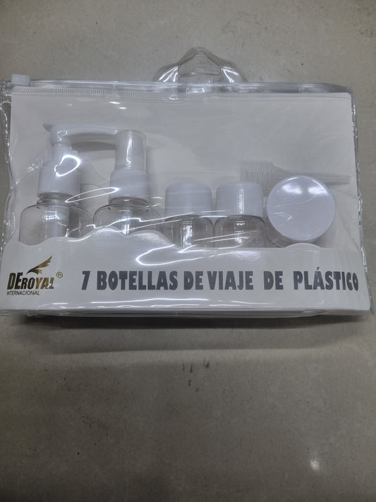 Set 7 Botellas Maquillaje PVC✨ -STK-1211